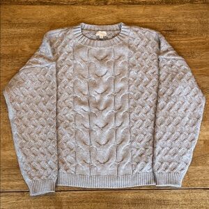 Cyrus Women's Cable Knit Sweater - beige size Large